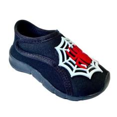 Tênis infantil calce facil confortavel - Azul&Rosa Calçados, Preto ara