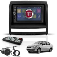 Kit Central Multimídia Mp5 2 Din Bt Espelha Dvd Fiat Siena - First Opt