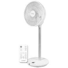 Ventilador de Torre 4 em 1 com 12 Velocidades, Oscilação 360, Motor BLDC Silencioso, Controle Remoto e Altura Ajustável, 110V, CUCKOO, Branco