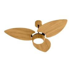 Ventilador de Teto Natuvent Dahlia Led 3 Pás Madeira Freijó, 220V