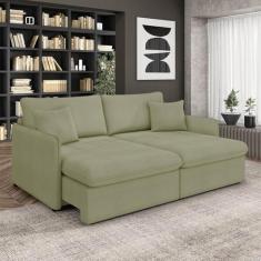 Sofá Retrátil Reclinável 3 Lugares 194cm Maili Bouclê K01 - D'Rossi - 