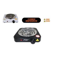 Fogão Elétrico 1 Boca portátil De Mesa Cooktop 1000W Fix, Branco, 110V
