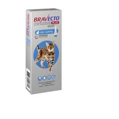 Bravecto Plus Antipulgas e Carrapatos Gatos 2,8 a 6,25Kg, cinza