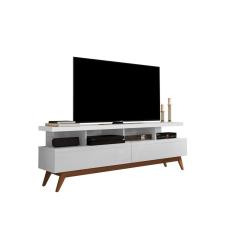 Rack Vivare 1.6 Wood Branco-Germai Móveis