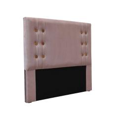 Cabeceira Cama Box Casal 140cm E Recamier Gênova Veludo Lilás S04 - D`rossi