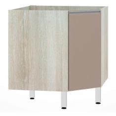 Balcão de Cozinha sem tampo Canto Diagonal Luciane 1 Porta Lis Luciane