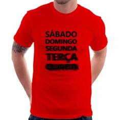 Camiseta Semana do carnaval - Foca na Moda, Vermelho, GGG