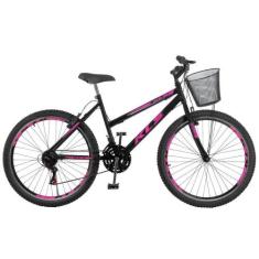 Bicicleta Aro 26 Kls Sport Gold Freio V-Brake Mtb 21 Marchas Feminina,