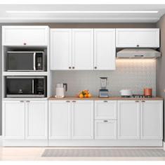 Cozinha Completa Modulada Olivia 11 Portas 2 Gavetas - Poliman Móveis,