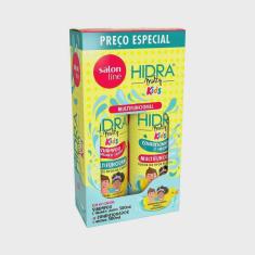 Kit Salon Line Hidra Multy Kids Shampoo + Condicionador Com 300ml Cada