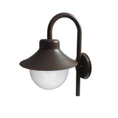 Arandela Colonial São Paulo Antigo 228 Globo de Vidro Leitoso Marrom -