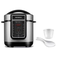 Panela Elétrica de Pressão Mondial Digital Master Cooker PE-40 3L - Preta/Inox 220v