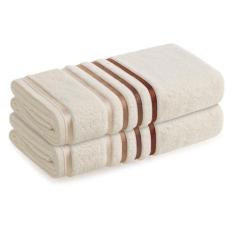 Kit Jogo De Toalhas Karsten 2 Peças Banhão Banho Gigante Lumina Fio Pe