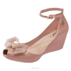 Sandália Feminina Anabela Miss Miss, 36, Marrom