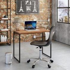 Escrivaninha Mesa Escritório Dynamica 90cm Nogal - Compace