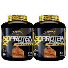 Kit 2x Whey Protein Blend Complex Iso  2Kg - XPRO-Unissex