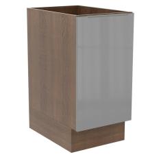 Balcão Madesa Lux 40 cm 1 Porta - Rustic/Cinza