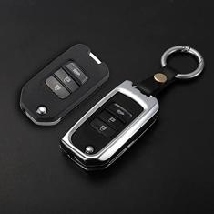 TPHJRM Porta-chaves do porta-chaves do carro em liga de zinco, adequado para Honda Hrv Civic 2017 Accord 2003-2007 Porta-chaves do piloto livre Cr-v