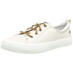 Sperry tênis feminino Crest Vibe lona cano baixo com cadarço moderno