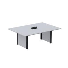 Mesa de Reunião 2000x1200 Mrcpb2012pp Cinza/Preto