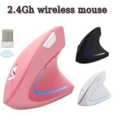 Mouse óptico vertical sem fio Ergonômico, 2 ghz, 3 dpi ajustáveis, par
