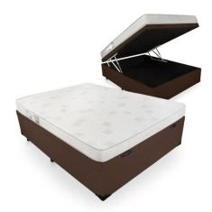 Cama Box Com Baú Viúva + Colchão De Espuma D23 - Ortobom - Light 128cm