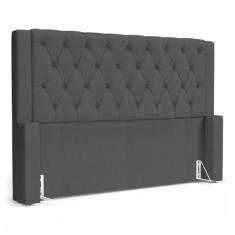 Cabeceira Atena Para Cama Box Queen Size 160cm Capitonê com Frame Linh