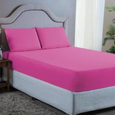 Jogo de Lençol Casal Padrão Aveludado 400 Fios Cama Box com Elástico 0