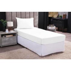 Jogo de Cama Box Solteiro 2 pcs Lençol de Baixo com Elastico 180 Fios 