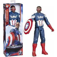 Boneco Marvel - Capitao America Sam Wilson Titan Hero HASBRO