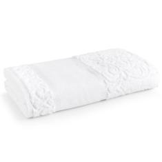 Toalha de Banho Para Bordar Melina Karsten, Branca