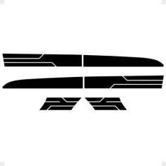 Faixa Compatível Com Ranger Sport Cabine Dupla /2019 Preto  - SPORTINO