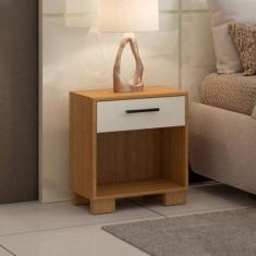 Mesa de Cabeceira com 1 Gaveta 100% MDF - Dalla Costa