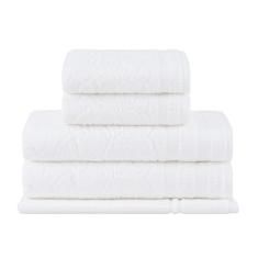 Jogo de Toalhas Buddemeyer Botanique Extra Soft Banho Branco 5 peças