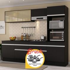 Armário Cozinha Completa 5 Pç Rodapé Made MP2181 Multimóveis Brinde Jo