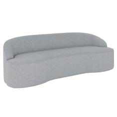 Sofá 2 Lugares Para Sala De Estar Living 150cm Theo D06 Linho Cinza Claro - Mpozenato