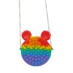 Bolsa Infantil Silicone Fidget Toys Pop It Brinquedo Anti Stress Bolha