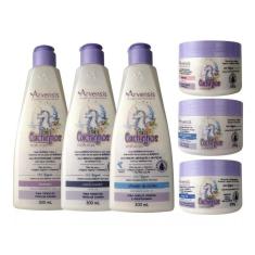 Kit Arvensis Cachinhos Naturais Crespos Crespíssimos 6 Itens