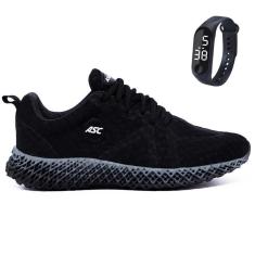 Tênis Masculino Para Academia Caminhada Sola Reta Com Relógio GT3 w-Masculino