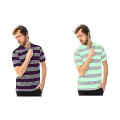 Camisa Masculina malha Piquet Kit 02 peças Gola Polo Elegante