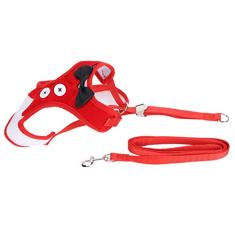 Coleiras e Trelas para Gatos, Suprimentos para Gatos, Respiráveis ​​à Prova de Fuga, para Caminhar, Colete Com Laço Fofo, Trela, Suprimentos para Gatos (M 26x9,5x3,5cm /