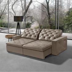 Sofá Rio Branco Modular 6 Lugares 2.90 MT Retrátil e Reclinável Veludo