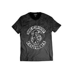 Camiseta Sons Of Anarchy Motociclistas Samcro - Di Nuevo, Preto, XXG