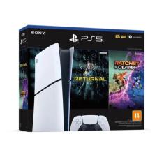 Console Playstation 5 Digital Slim +2 Jogos - Branco com Preto