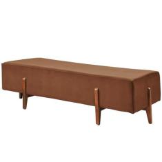 Recamier Zurik Luxo Madeira Maciça Castellar Móbile, Corino Caramelo