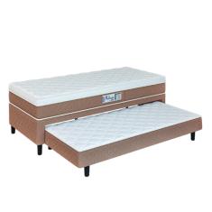 Cama Box Solteiro Com Cama Auxiliar Conjugada Espuma D28 Aspe