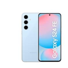 Smartphone Samsung Galaxy S24 FE 5G Azul 128GB, 8GB RAM, Galaxy AI, Câmera Traseira 50MP, Tela 6.7" 60-120Hz, IP68 e Processador Exynos 2400e