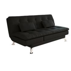 Sofá-Cama Casal 3 Lugares Amanda Preto - Modern