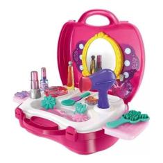Maleta Salão de Beleza Cabeleireira Infantil Com Acessórios - Multikid