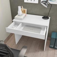 Mesa Escrivaninha 80cm Computador Alexia Branco AJL